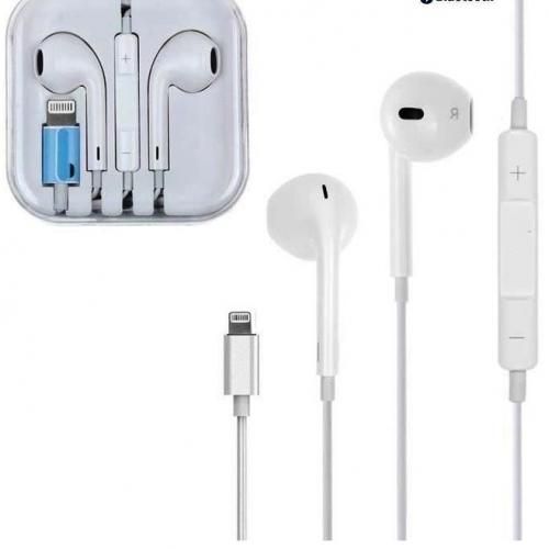 Écouteurs filaires HOCO avec microphone M9 Lightning pour iPhone / Blanc