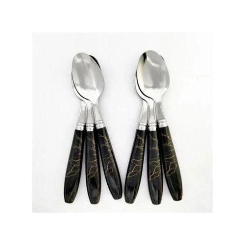 product_image_name-Generic-6 petit Cuillères à Café design en marbre, Cuillères en Acier Inoxydable-1