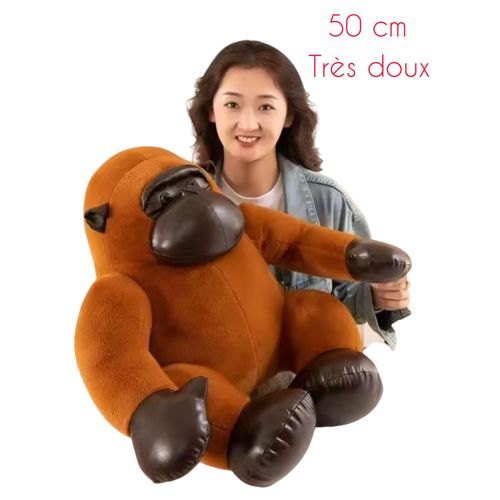 product_image_name-Generic-دمية غوريلا بنية 50 سم – ناعمة، لعبة عناق للأطفال وتزيين الغرفة-1