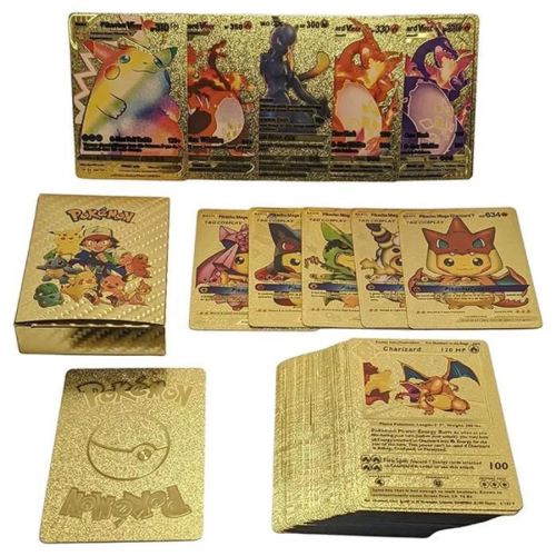 Lot De 55 Cartes à Collectionner En PVC – Cartes De Jeu Haute Qualité, Pour Collectionneurs