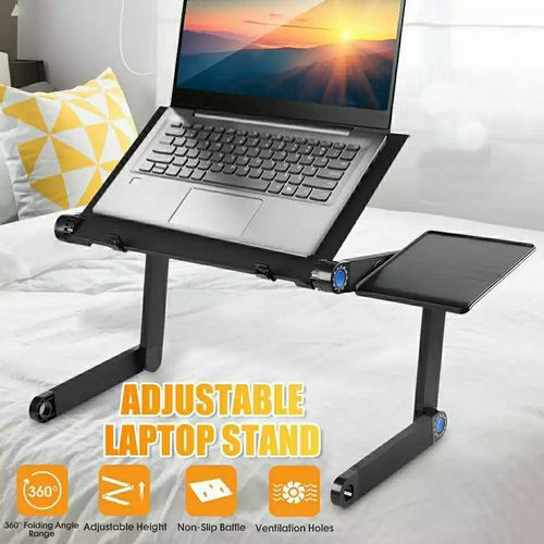 Generic support pc ordinateur portable PC Pliant Table Laptop ajustable  avec ventilation à prix pas cher