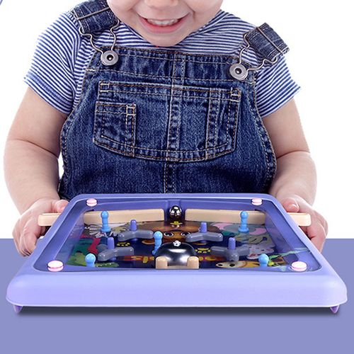 Mini Jeu de Flipper pour Enfants, Nouveauté Pocket Pinball Toy Funny Party  Games Machine, Le Jeu de Table portatif Joue Le Jouet interactif de Flipper  de Jeu de Parent-Enfant