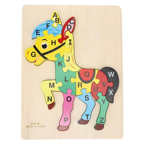 Generic Puzzle éducatif en bois - jouet enfants - Pony à prix pas
