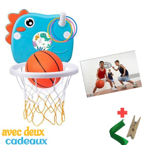 Generic Ensemble de panier de basket-ball mural pliable sans perforation  avec panneau arrière amovible à prix pas cher