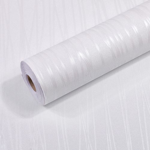 Generic 10 metre papier adhesif -pvc- LAVABLE -autocollant blanc avec réure  à prix pas cher