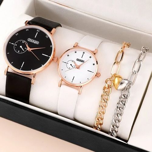 Generic Ensemble de montre et bracelet pour couple 4 pi ces prix
