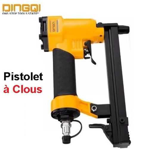 DINGQI Machine Pneumatique à clouer // Pistolet à clous Air Comprimé,  Cloueur à prix pas cher