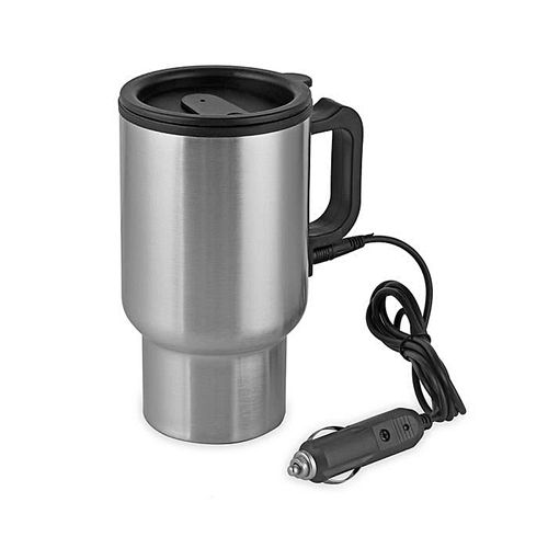 Voiture bouilloire électrique chauffage tasse Portable en acier inoxydable  allume-cigare voiture bouilloire tasse électrique voyage Thermos