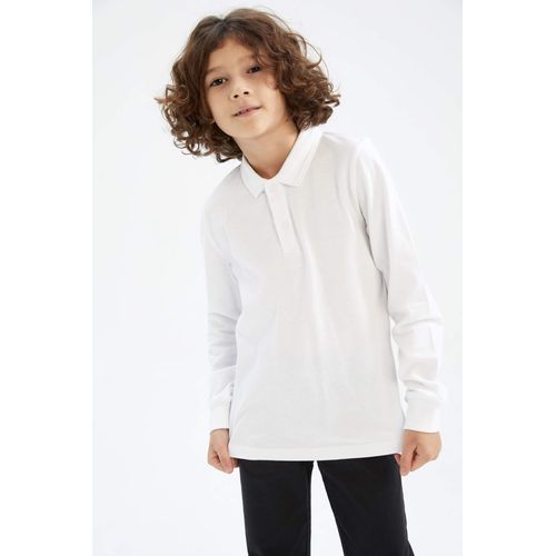 product_image_name-Defacto-تيشيرت بولو ولادي كم طويل وقصة عادية-2