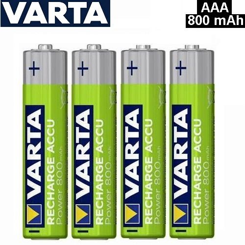 VARTA Recharge Accu Power // 4 Piles Rechargeables AAA 800 mAh // Blister 4  Batteries à prix pas cher