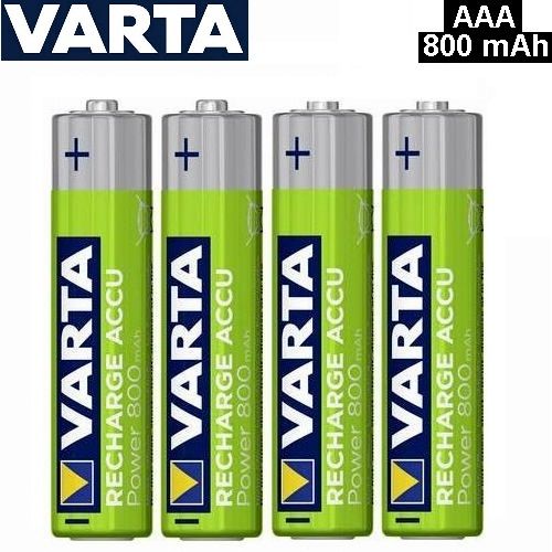 VARTA Recharge Accu Power // 4 Piles Rechargeables AAA 800 mAh