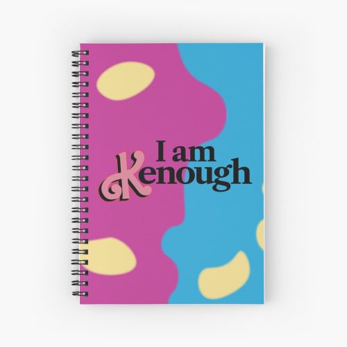 product_image_name-Generic-I am Kenough barbie movie greta gerwig Spiral Notebook - Bloc note-1