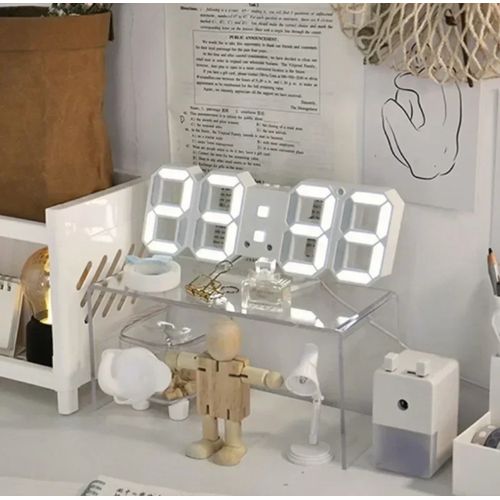 Generic Horloge numérique de bureau 3D LED avec fonction snooze