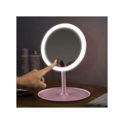 Miroir De Maquillage Avec Lumières, Miroir De Courtoisie Éclairé