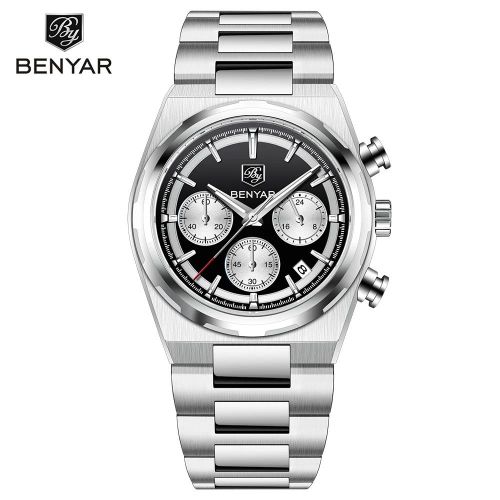 product_image_name-Benyar-Nouvelles Montres À Quartz Hommes Marque De Luxe Chronographe-1