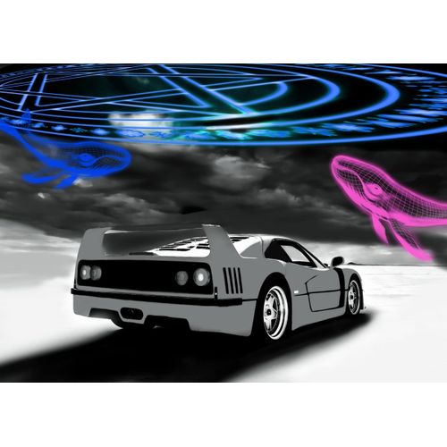 product_image_name-Generic-Ferrari f40 retro wave   Poster Chambre Haute Qualité-1