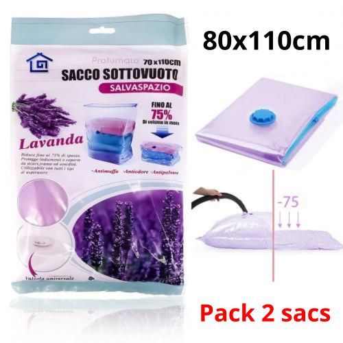 Generic Pack 2 Sac sous vide de stockage organisateur pour