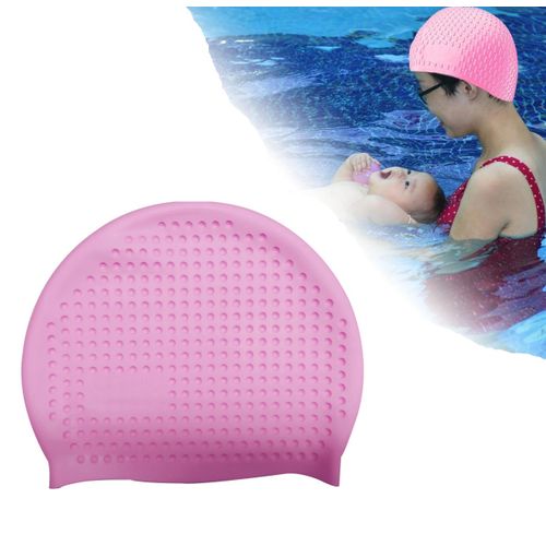 Generic Bonnet de natation en silicone pour adulte, extensible et