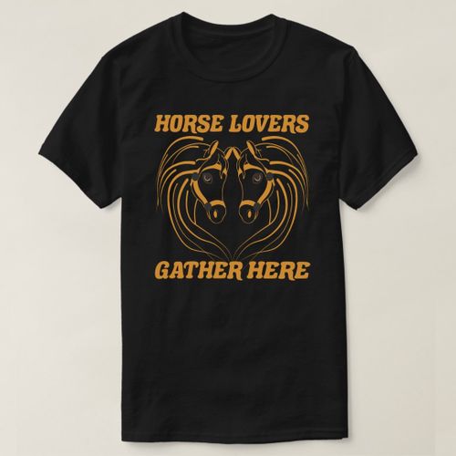 product_image_name-Generic-HORSE LOVERS GATHER HERE. T-Shirt-2