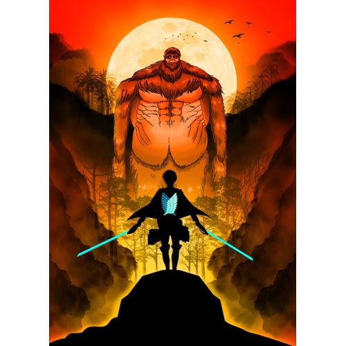 product_image_name-Generic-Attack on titan levi zeke  Poster Chambre Haute Qualité-1