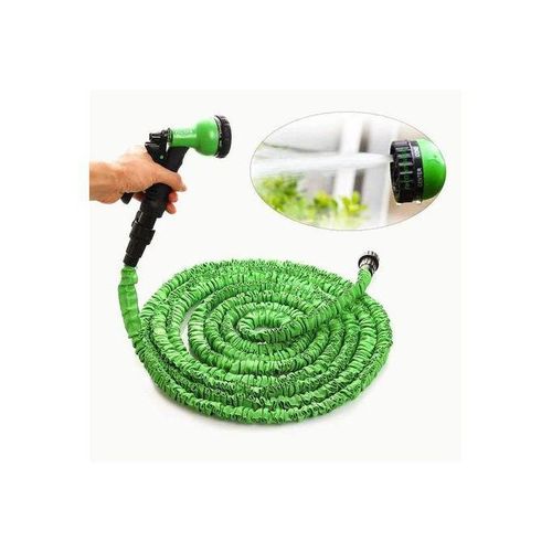 product_image_name-Generic-Magic Hose Tuyau Arrosage Extensible 45m + Pistolet à Eau 7 jets + Embouts Universels -Longueur 45 M-3