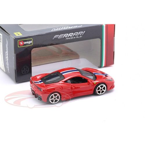 product_image_name-Bburago-MINIATURE Ferrari 458 Italia Speciale 2009-2015 red with stripes 1:64-3