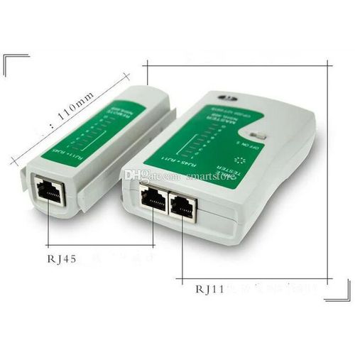 Generic Meilleur Testeur de câble réseau RJ45 et RJ11 LAN avec Batterie  inclus à prix pas cher