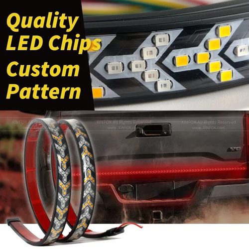 Generic feu arrière LED DC 12V 24V, rouge ambre, clignotant de camion, Utes  conteneur Cargo Jeep RV SUV, bande de lumière de frein à prix pas cher