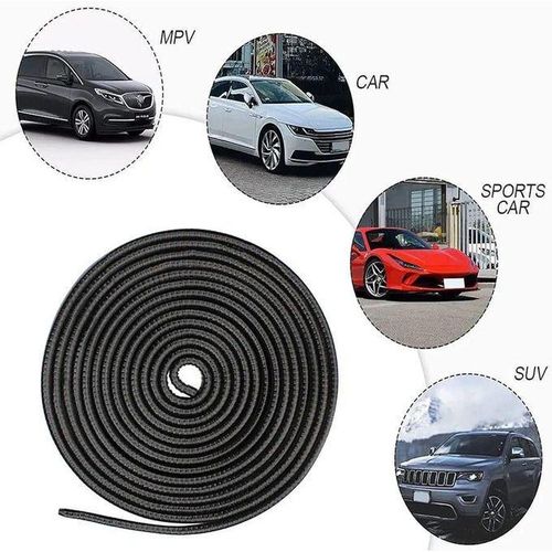 product_image_name-Generic-Ruban de protection de porte de voiture noir, adapté à la plupart des voitures, 5M-1