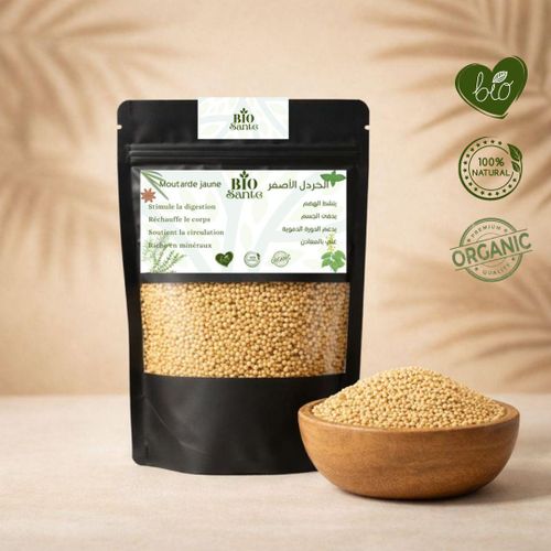 product_image_name-BIO SANTE-Moutarde jaune naturelle 150g graines sélectionnées-1