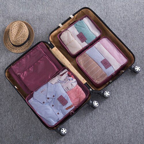 Organisateur Valise 9 pièces,Rangement Valise Avec Compression