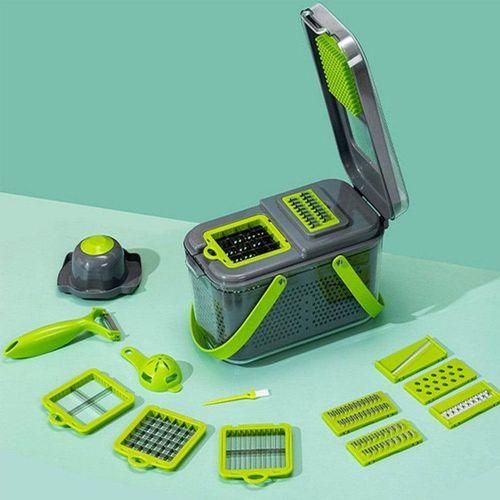 product_image_name-Generic-Hachoir à légumes 22 en 1  multifonctionnel Râpe à oignons Carotte Broyeur de pommes de terre Trancheuse à fruits -1