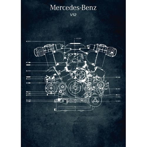 product_image_name-Generic-No167 mercedes benz v12  Poster Chambre Haute Qualité-1