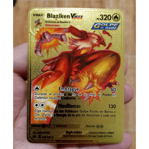 Generic Cartes Pokemon GOLD Vmax Blazinken à prix pas cher