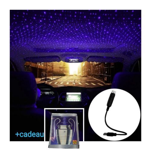 Lumière laser flexible de décoration plafond de voiture, maison bleu :)