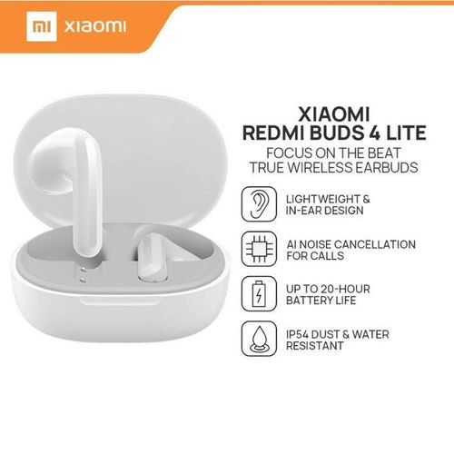 Redmi Buds 4 Lite Ecouteurs sans fil Bluetooth 5.3 Suppression du Bruit IA Etancheite IP54 a prix pas cher Jumia Maroc