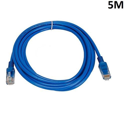 Generic Câble Réseau Cat.6 RJ45, Câble Ethernet (5M) Internet LAN - Bleu à  prix pas cher