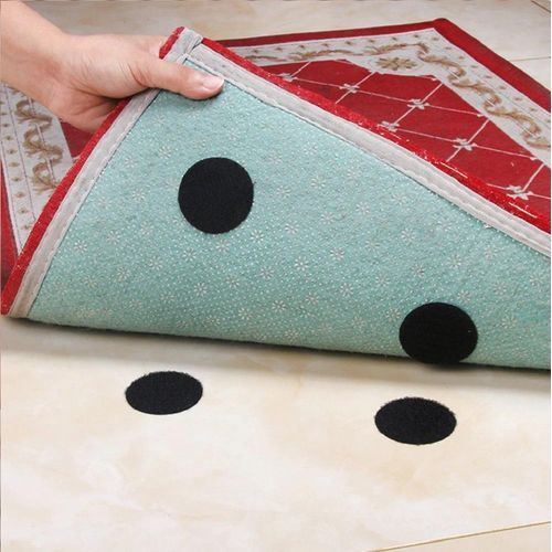 Generic 10 pièces Sticker velcro antidérapant pour tapis - Ruban adhésif  pour tapis - Scratch Autocollant Double Face à prix pas cher