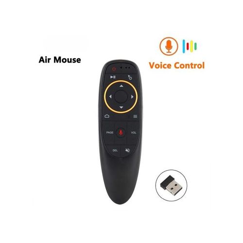 Generic Air remote mouse Smart Télécommande Vocale 2.4G RF1 Gyroscope  Rétroéclairée Souris sans Fil Aérienne à prix pas cher