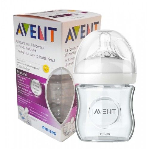 AVENT NATURAL Biberon verre 120ml Avent Avent NATURAL