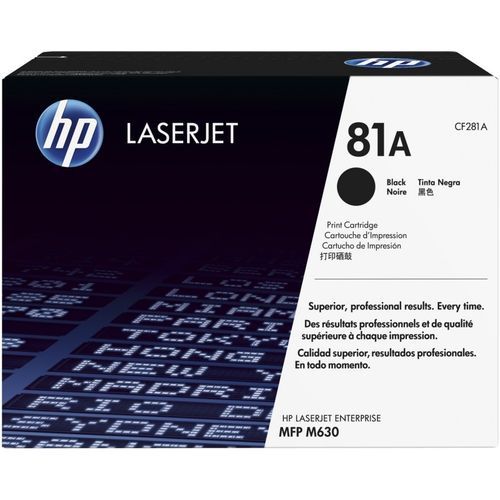 Hp 81A Noir (CF281A) - Toner LaserJet d'origine