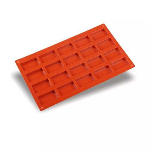 Generic 1 pc outil de cuisson 20 cavité Financiers moule Silicone moule  pouce rouge à prix pas cher