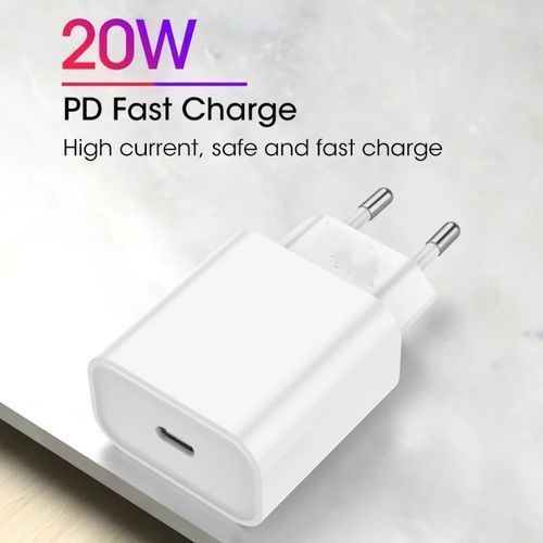 Generic Fast Chargeur iPhone 12 pro max 20W Secteur USB-C à prix pas cher