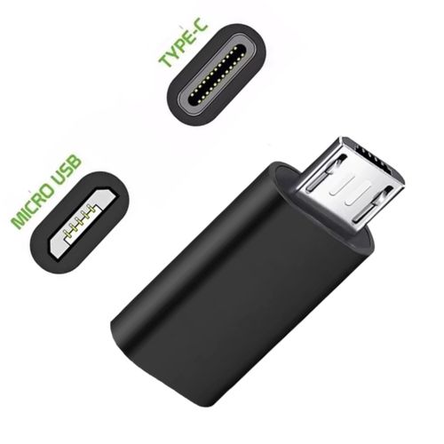 CELLULAR Adaptateur Micro USB vers USB-C - Mâle/femelle - Noir pas