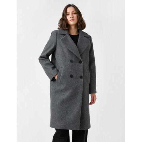 manteau gris pas cher femme