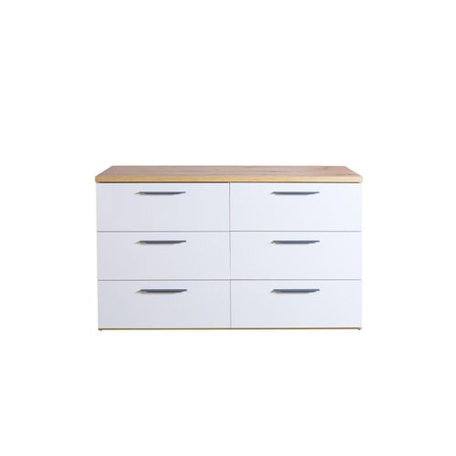 Kitea Double Commode SPOSAMI - Blanc / Chêne - image 4