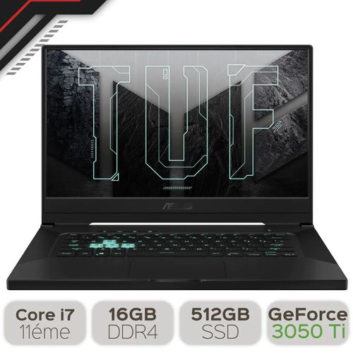 Asus TUF Dash FX516P 15,6" FHD Core i7-11370 16GB 512G SSD NVIDIA RTX 3050 Ti 4G