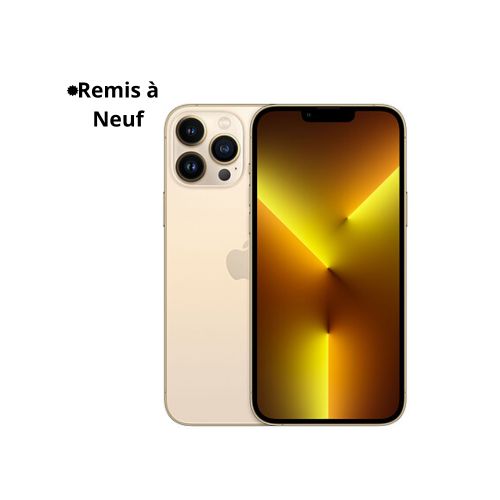 iPhone 13 Pro Max 128 Go GOLD Ecran Super Retina XDR OLED ProMotion 120 Hz 6.7" - iOS 15 - Remis à neuf