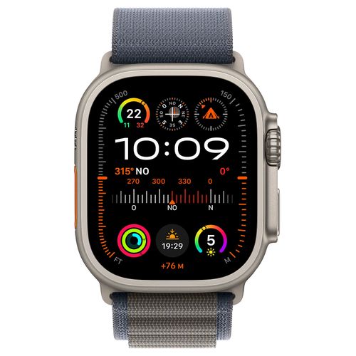 Apple Watch Ultra 2 2023 49mm Bo tier Titanium Indigo Alpine