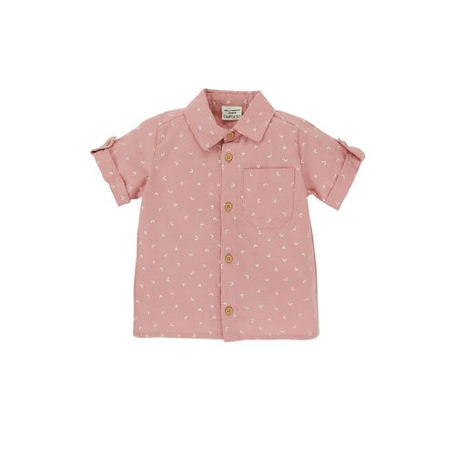 Defacto Chemise a manches courtes en tricot a encolure chemisier pour bebe garcon Rose a prix pas cher Jumia Maroc